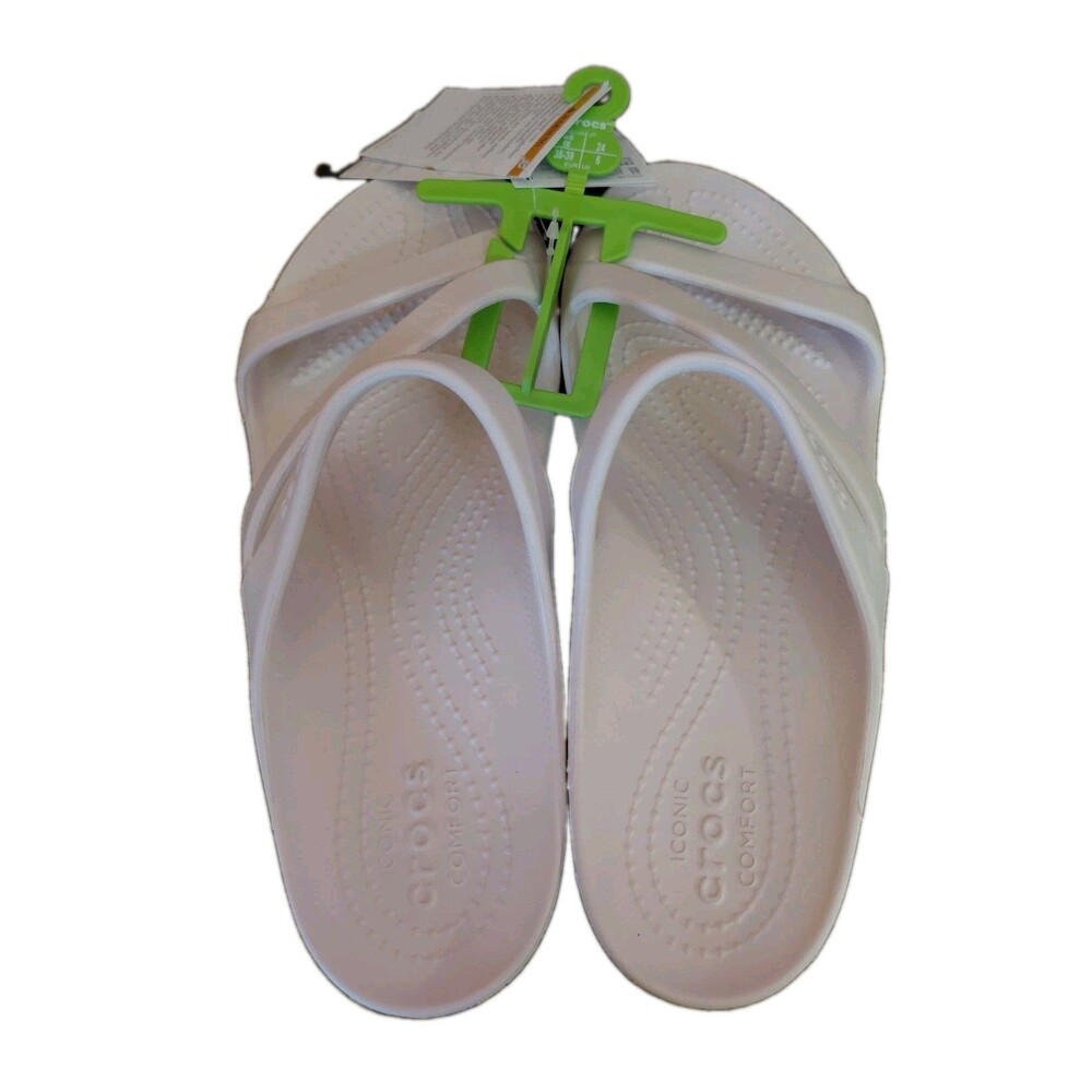 Crocs Kadee ll Strappy Sandals Barely Pink Women Size 8 NWT